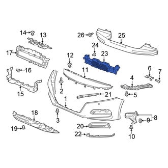 Honda OE - Front Bumper Impact Absorber