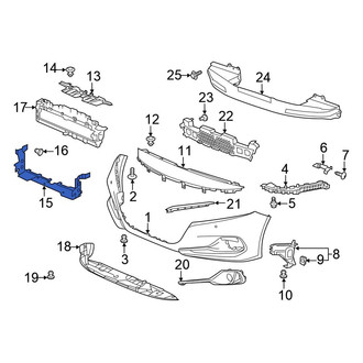 Honda OE - Front Lower Radiator Support Air Duct