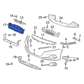 Honda OE - Radiator Support Air Duct Bracket