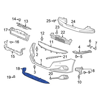 Honda OE - Front Lower Radiator Support Splash Shield