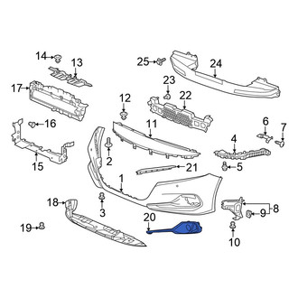 Honda OE - Front Left Fog Light Trim