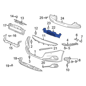 Honda OE - Front Bumper Impact Absorber