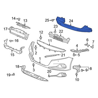 Honda OE - Front Bumper Impact Bar