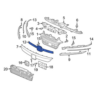 Honda OE - Front Lower Center Grille Reinforcement