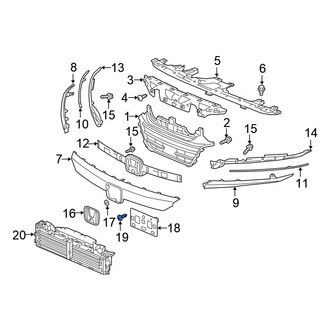 Honda OE - Valance Panel Screw