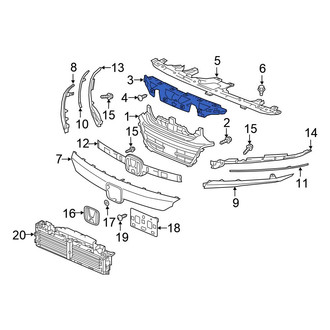 Honda OE - Front Grille Molding