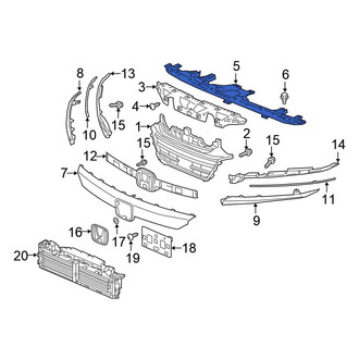 Honda OE - Front Upper Grille Reinforcement