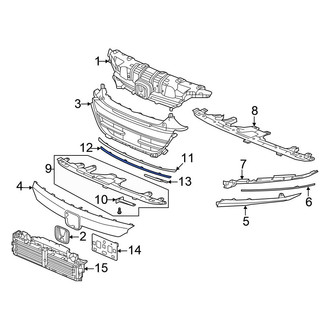Honda OE - Front Center Grille Molding
