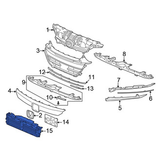 Honda OE - Front Lower Radiator Shutter Assembly