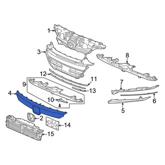 Honda OE - Front Left Lower Grille Molding