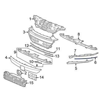 Honda OE - Front Left Grille Molding