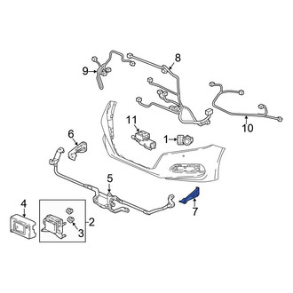 Honda OE - Left Cruise Control Distance Sensor Bracket
