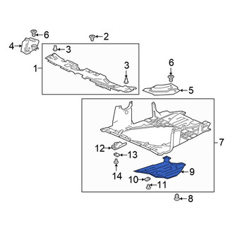 Honda OE - Front Engine Oil Drain Plug Access Cover