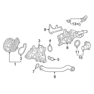 Honda OE - Cooling - Water Pump (EX / EX-L / LX / Sport / Touring 1.5L)