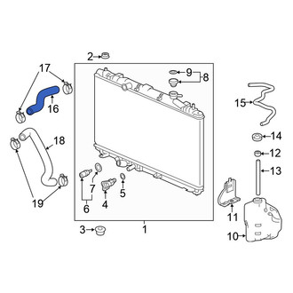 Honda OE - Upper Radiator Coolant Hose