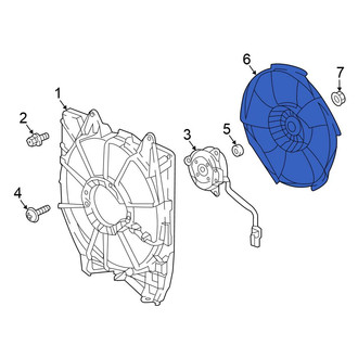 Honda OE - Left Engine Cooling Fan Blade