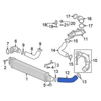 Honda OE - Front Intercooler Pipe