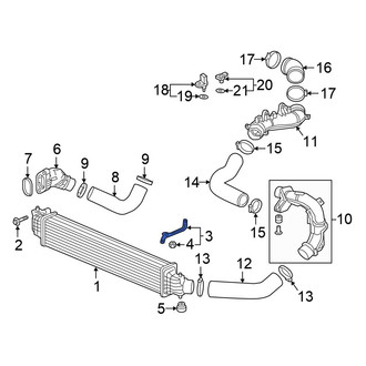 Honda OE - Left Intercooler Bracket