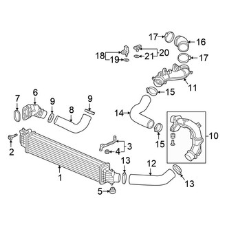 Honda OE - Cooling - Intercooler (2.0L)
