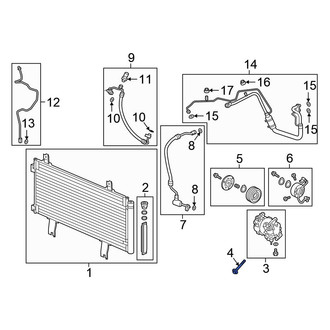 Honda OE - A/C Compressor Bolt