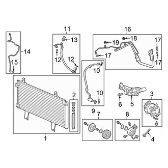 Honda OE - Rear A/C Service Valve Cap