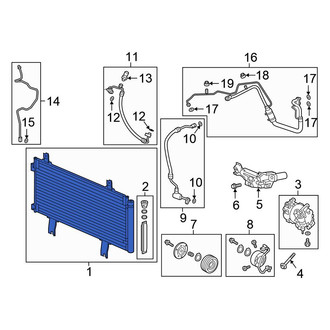 Honda OE - A/C Condenser
