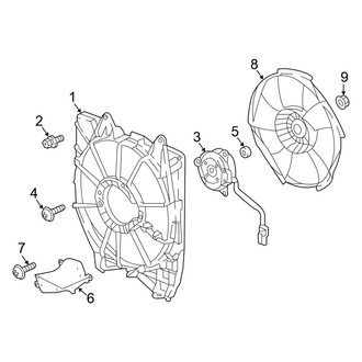 Honda OE - Air Conditioner & Heater - Condenser Fan