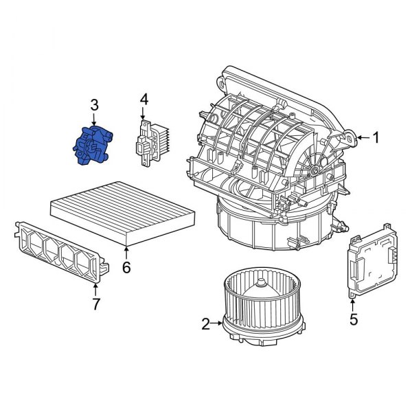 HVAC Air Adjustment Control Motor