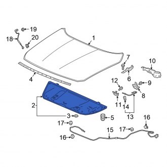 Honda OE - Front Hood Insulation Pad