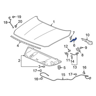 Honda OE - Front Left Hood Hinge