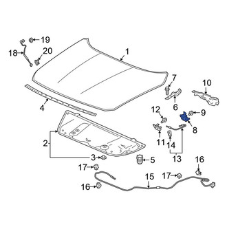 Honda OE - Front Hood Latch