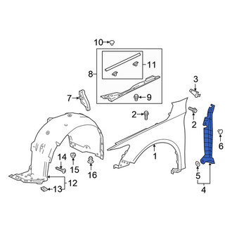 Honda OE - Front Left Fender Insulator