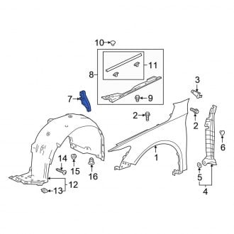 Honda Accord Replacement Fender Seals | Front & Rear — CARiD.com