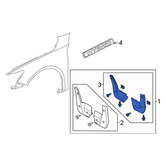 Honda OE - Rear Mud Flap
