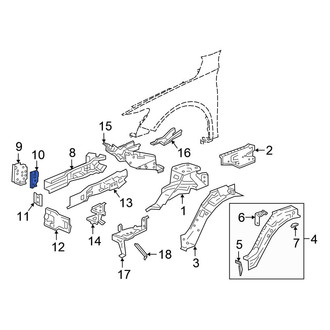 Honda OE - Front Left Frame Side Member Reinforcement