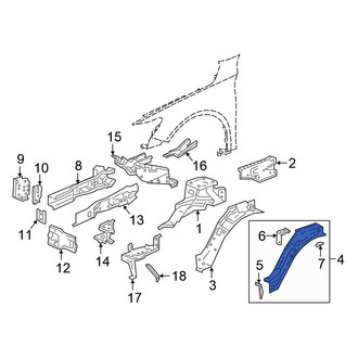 Honda OE - Front Right Fender Rail