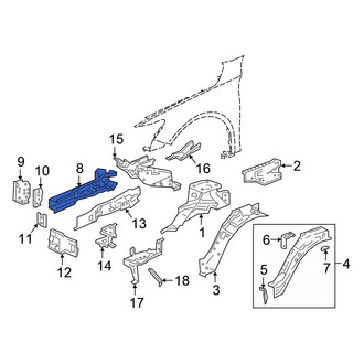 Honda OE - Front Right Outer Frame Side Member