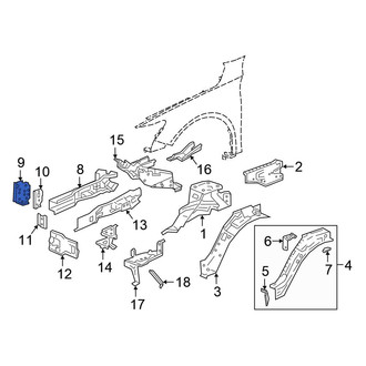 Honda OE - Front Left Frame Side Member Bracket
