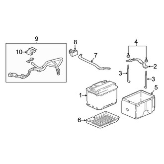 Honda OE - Electrical - Battery (Conventional), (2.0L)