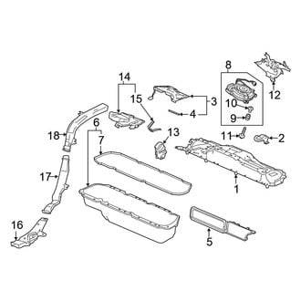 Honda OE - Electrical - Battery (Battery Cover & Ducts, High Voltage), (Hybrid / Hybrid EX / Hybrid EX-L / Hybrid Touring)