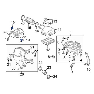 Honda OE - Engine Air Intake Hose Clip