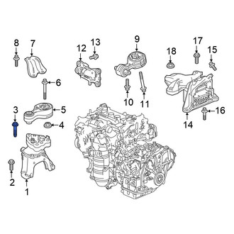 Honda OE - Front Engine Mount Bolt