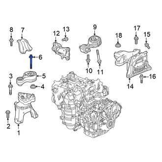 Honda OE - Front Engine Support Rod Bolt