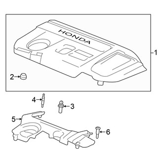Honda OE - Engine / Transaxle - Engine Appearance Cover (EX-L / Sport / Touring 2.0L)