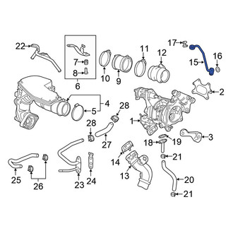 Honda OE - Turbocharger Oil Line