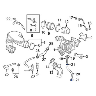 Honda OE - Exhaust Gas Recirculation (EGR) Tube Clamp