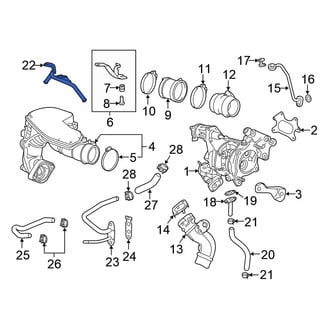 Honda Accord Turbo & Supercharger Lines, Hoses, Fittings — CARiD