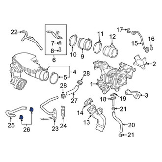 Honda OE - Turbocharger Coolant Line Clamp