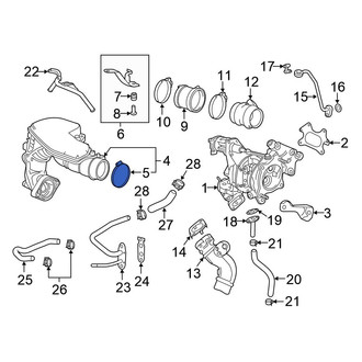 Honda OE - Turbocharger Inlet Hose Clamp