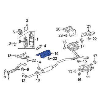 Honda OE - Rear Floor Pan Heat Shield